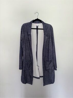 LuLaRoe | Navy Printed Blazer Jacket
